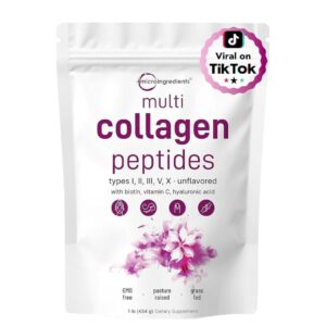 Poudre de protéines multi-collagène Micro Ingrédients (450 g )