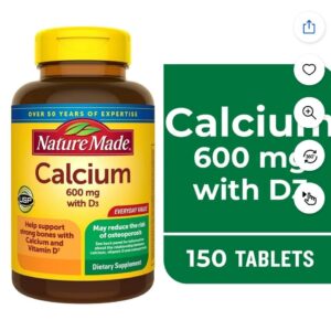 Nature Made Calcium (600 mg with D3)