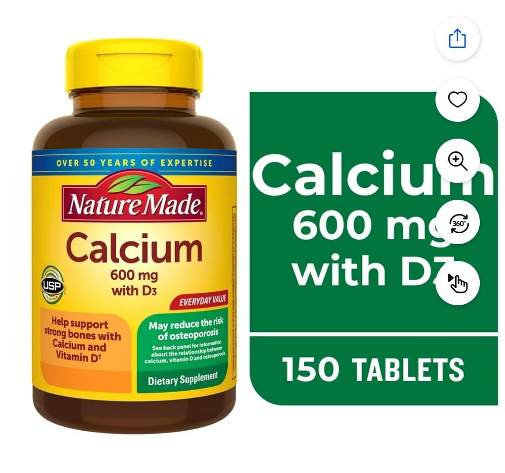 Nature Made Calcium (600 mg with D3)