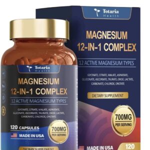MAGNESIUM 12-IN-1 COMPLEX – Complexe de Magnésium 12 Formes (120 capsules)